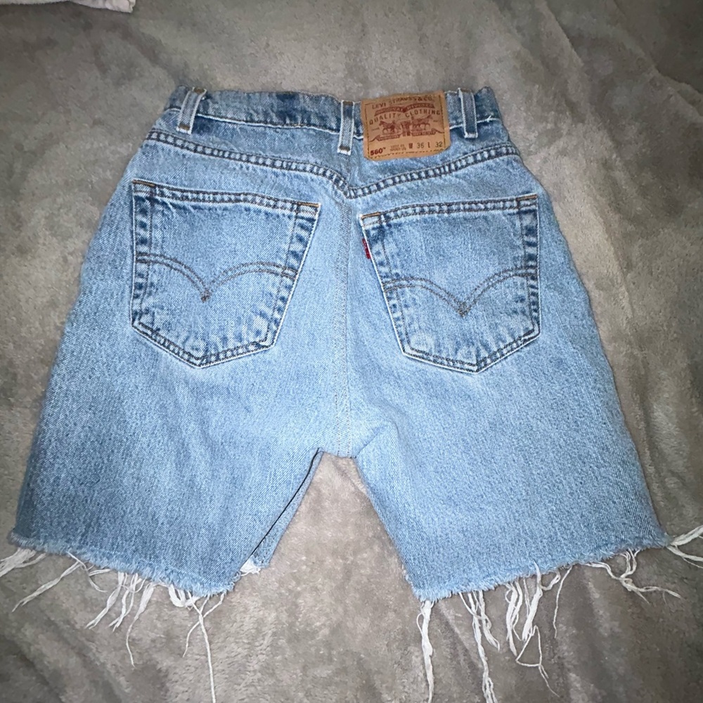 Vintage 90s Levi’s 560 cutoff shorts